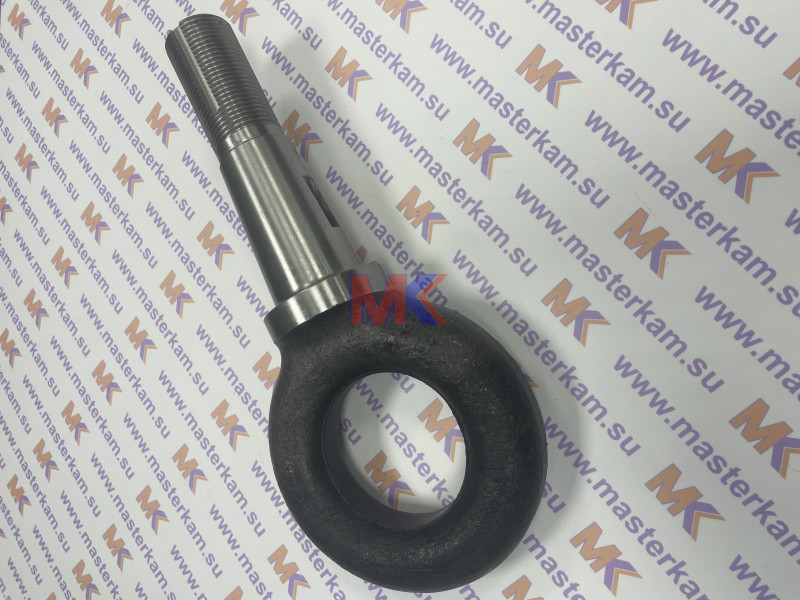 Петля сцепная дышла прицепа старого образца (без гайки) СТАЛЬВЕК