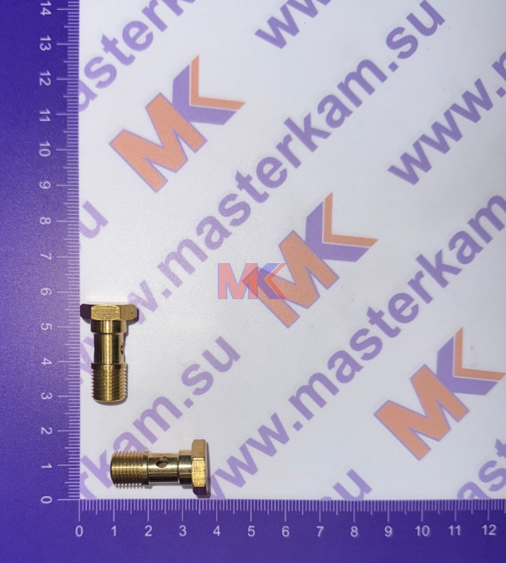 Штуцер дренажки М10 ЕВРО-3 на 656,658+воздушку Camozzi (латунь)