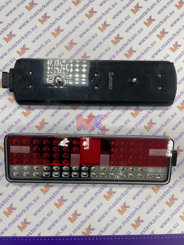 Фонарь задний ЕВРОМАЗ,КамАЗ левый(светодиодный с боковым разъемом) SUFORCE