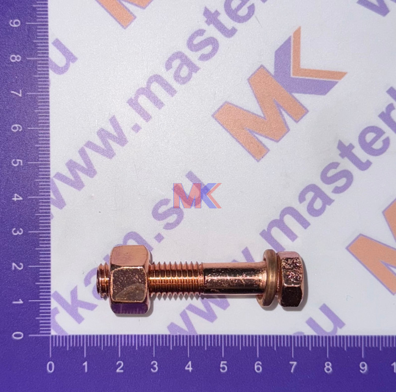 Болт М10х48 сильфона ЯМЗ с гайкой Спецмаш