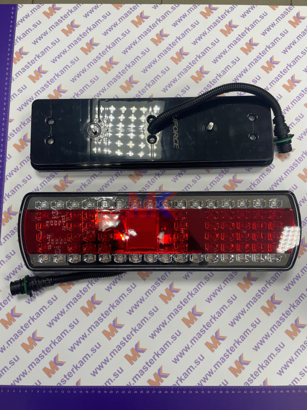 Фонарь задний ЕВРОМАЗ,КамАЗ правый(светодиодный,со жгутом) SUFORCE