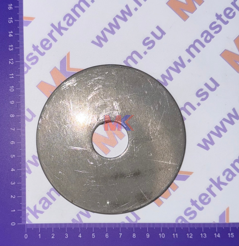 Пластина верхняя (боковой опоры); ф26х109х4мм